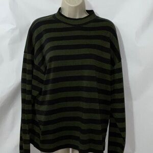 ☀️Florenzi Top, Size L, Green and Black